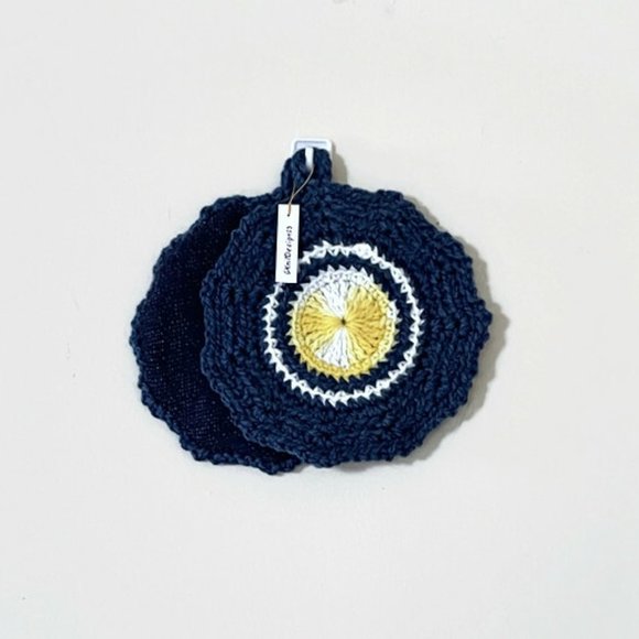 Crochet Pot Holders, Crochet Farmhouse Decor, Kitchen Decor, Housewarming Gift - Picture 5 of 8